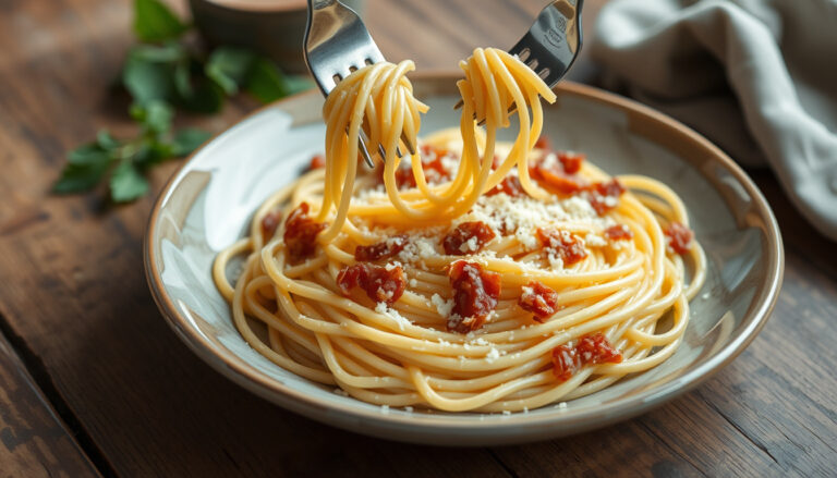 Spaghetti Carbonara ohne Ei: So gelingt die cremige Sauce